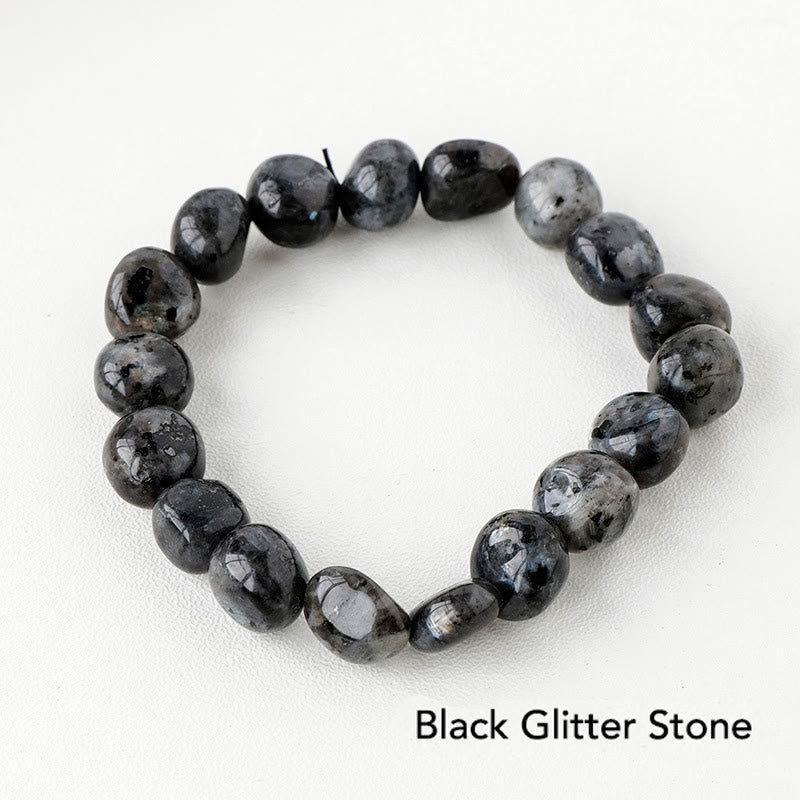Karma Stone Natural Irregular Shape Crystal Stone Spiritual Awareness Bracelet