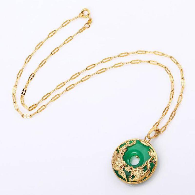 Karma Stone Natural Jade Prosperity Necklace