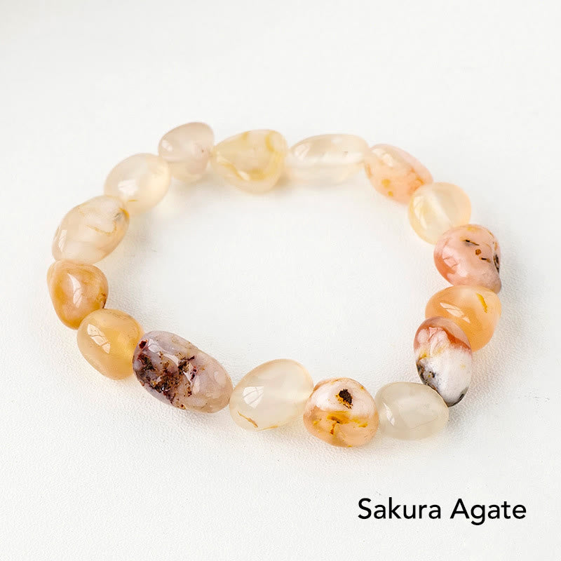 Karma Stone Natural Irregular Shape Crystal Stone Spiritual Awareness Bracelet