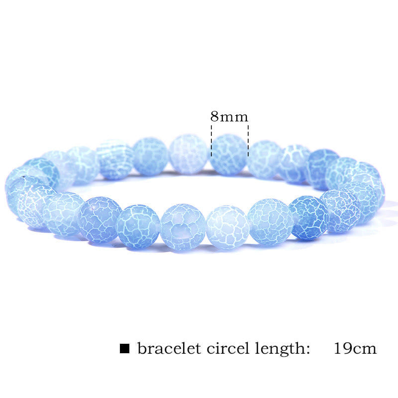 Karma Stone Natural Agate Stone Crystal Balance Beaded Bracelet