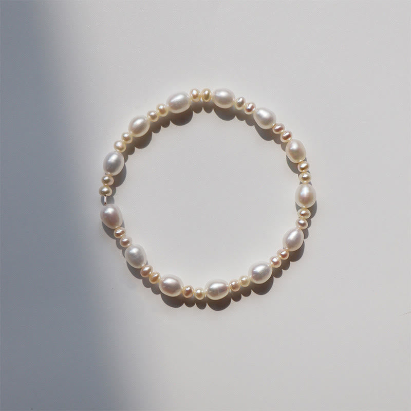Karma Stone Natural Flower Pearl Sincerity Bead Bracelet