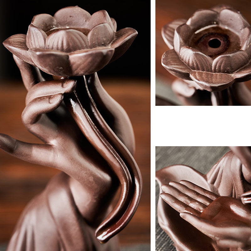 Karma Stone Lotus Bergamot Healing Incense Burner