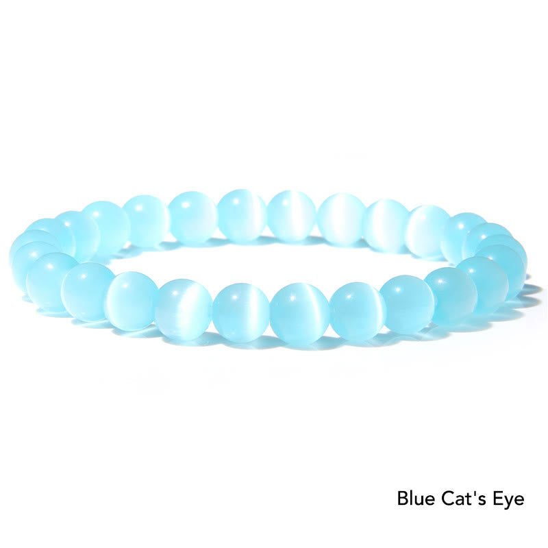 Karma Stone Natural Agate Stone Crystal Balance Beaded Bracelet