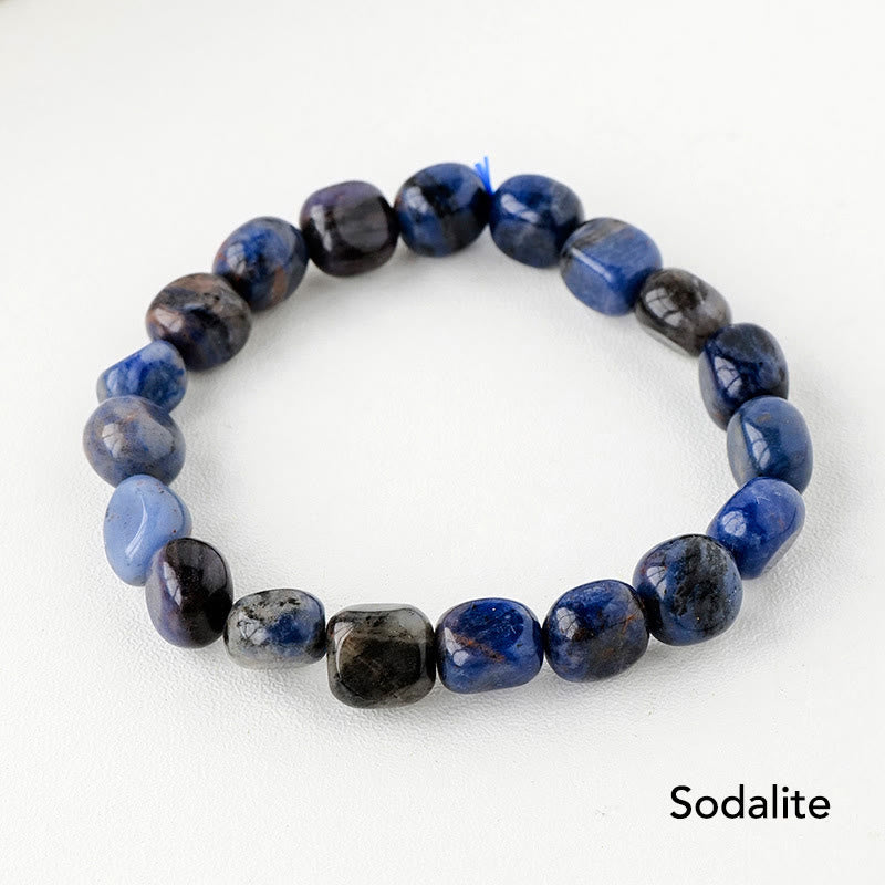 Karma Stone Natural Irregular Shape Crystal Stone Spiritual Awareness Bracelet