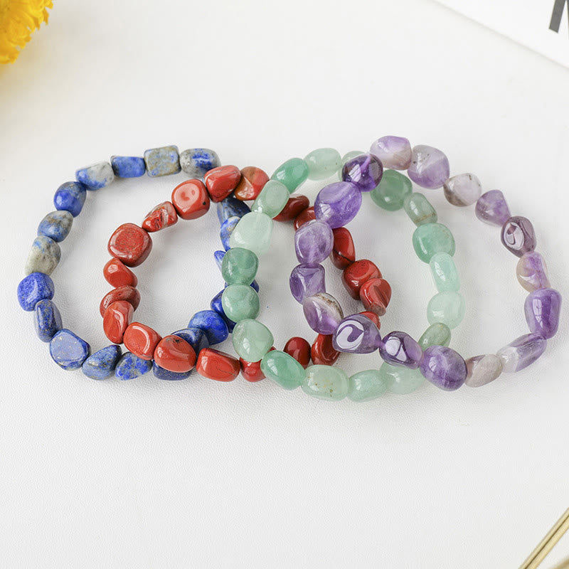 Karma Stone Natural Irregular Shape Crystal Stone Spiritual Awareness Bracelet