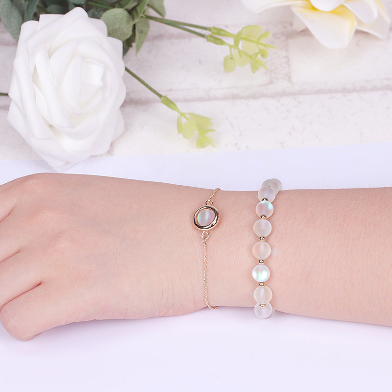 Karma Stone Sun Stone Strawberry Quartz Crystal Positive Bracelet