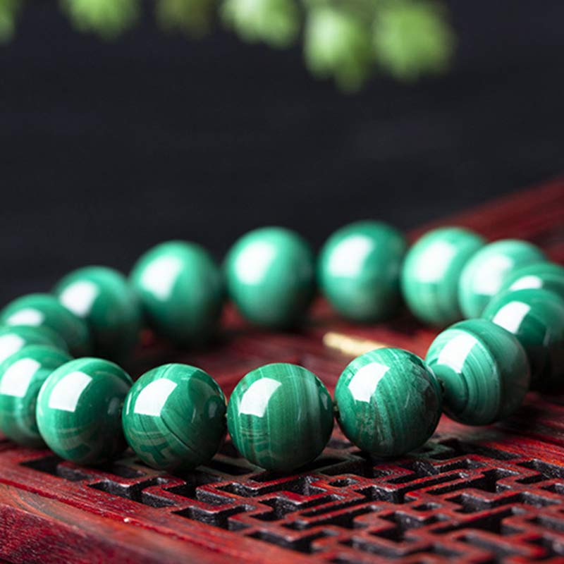 Karma Stone Natural Malachite Protection Calmness Bracelet