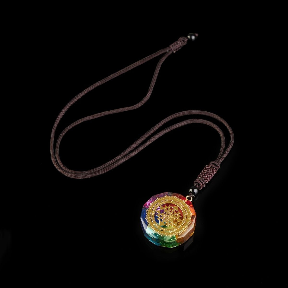 Karma Stone Chakra Orgonite Necklace - Balances Orgone Energy & EMF Protection