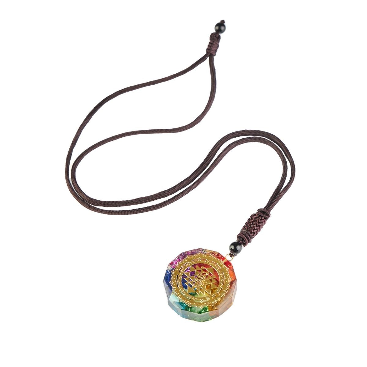 Karma Stone Chakra Orgonite Necklace - Balances Orgone Energy & EMF Protection