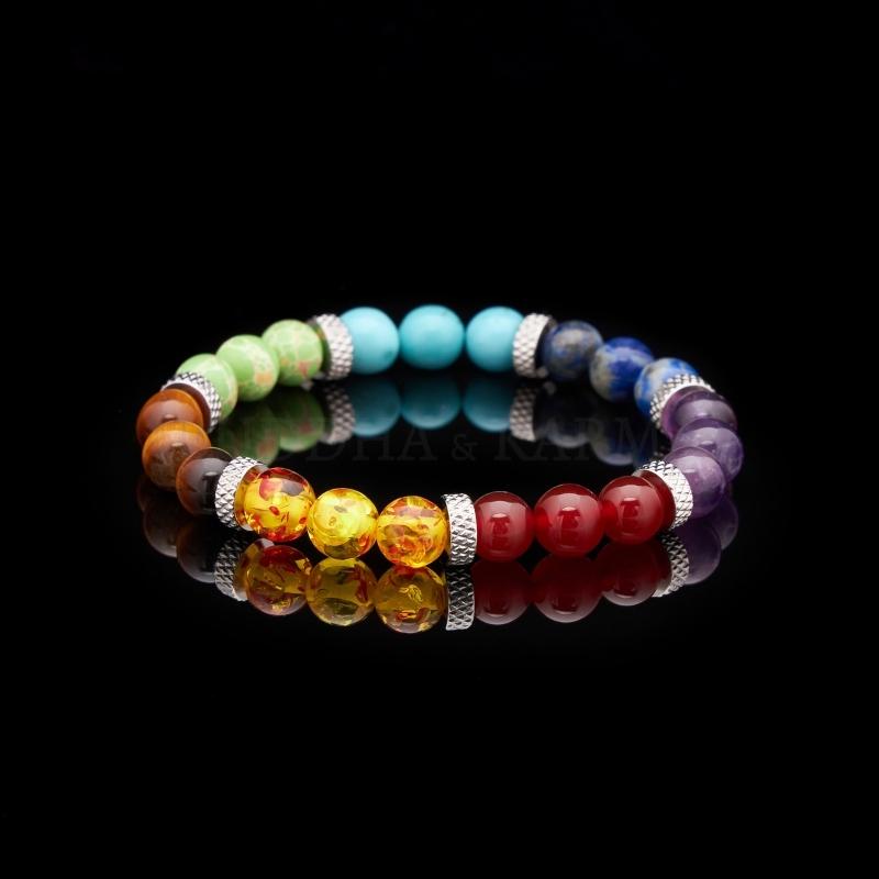 Karma Stone 7 Chakra Stones Bracelet