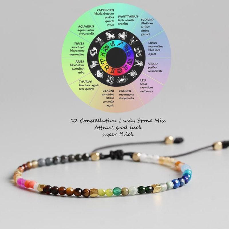 Karma Stone 7 Chakra & 12 Constellation Bracelets - Reveal Your True Potential