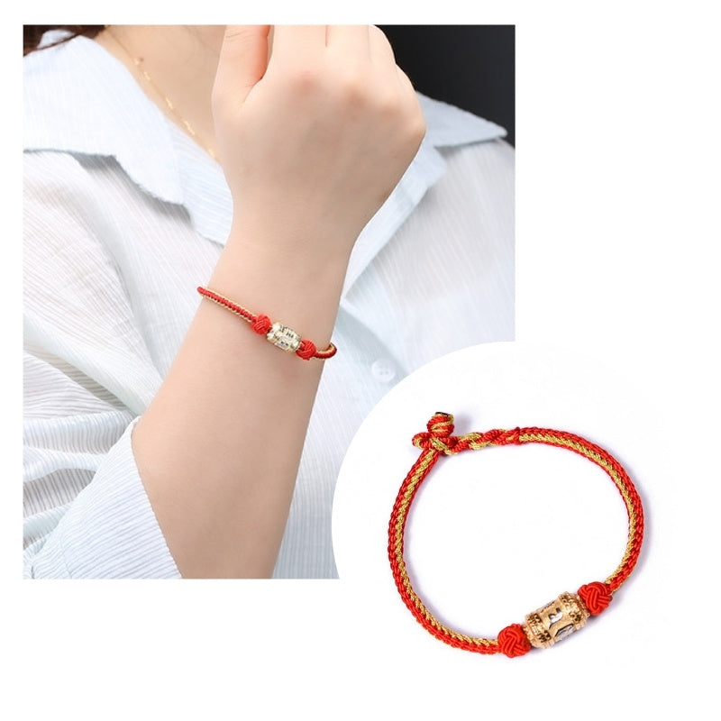 Karma Stone Tibetan Mantra Bracelet - Luck & Protection