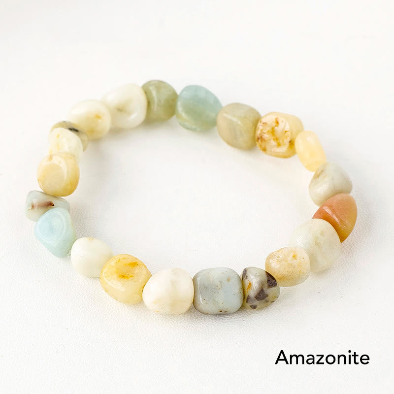 Karma Stone Natural Irregular Shape Crystal Stone Spiritual Awareness Bracelet