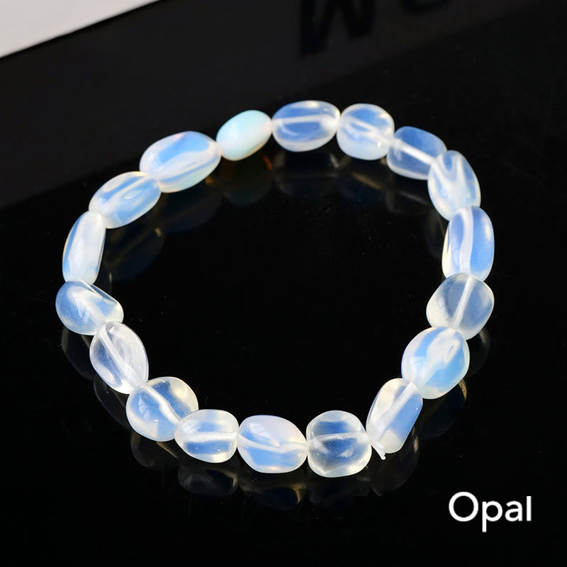 Karma Stone Natural Irregular Shape Crystal Stone Spiritual Awareness Bracelet