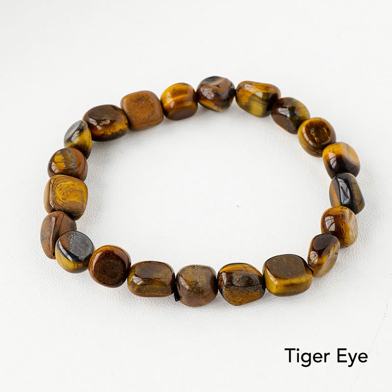 Karma Stone Natural Irregular Shape Crystal Stone Spiritual Awareness Bracelet