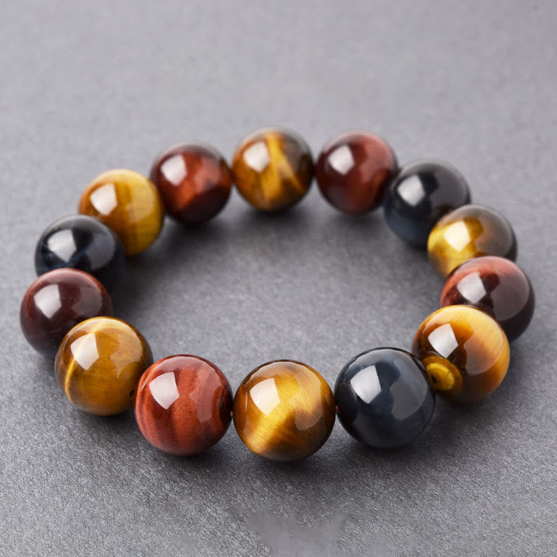 Karma Stone Natural Tiger Eye Positive Protection Bracelet