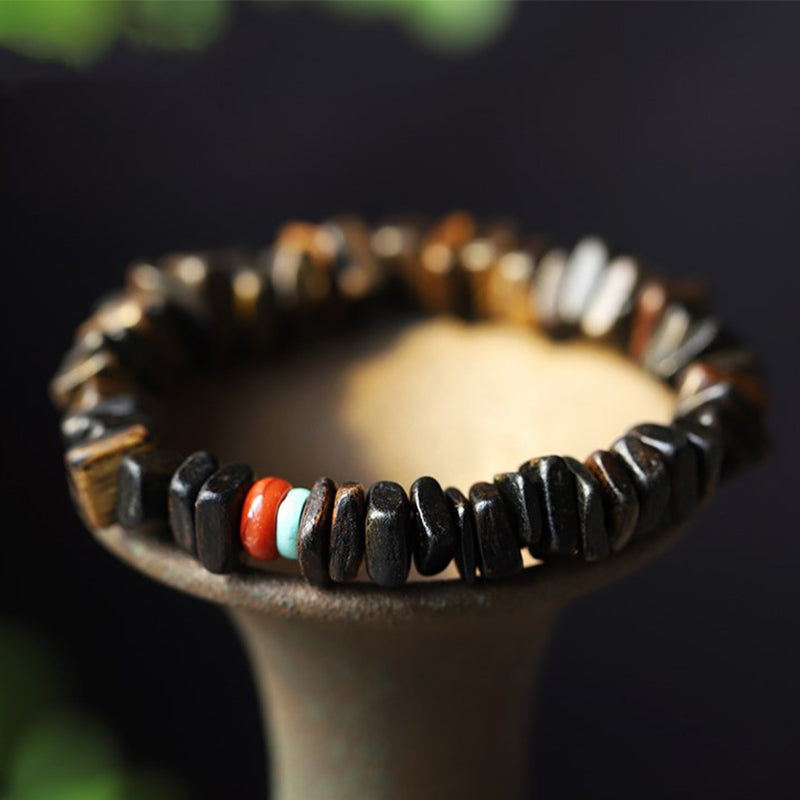 Karma Stone Agarwood Red Agate Balance Bracelet