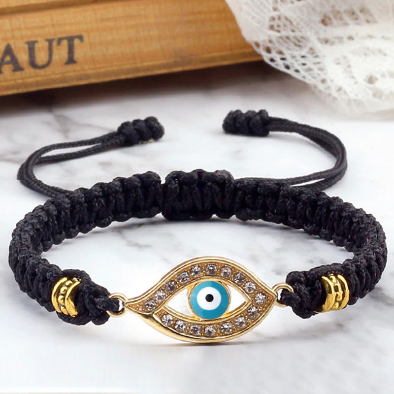 Karma Stone Evil Eye Keep Away Evil Spirits String Bracelet