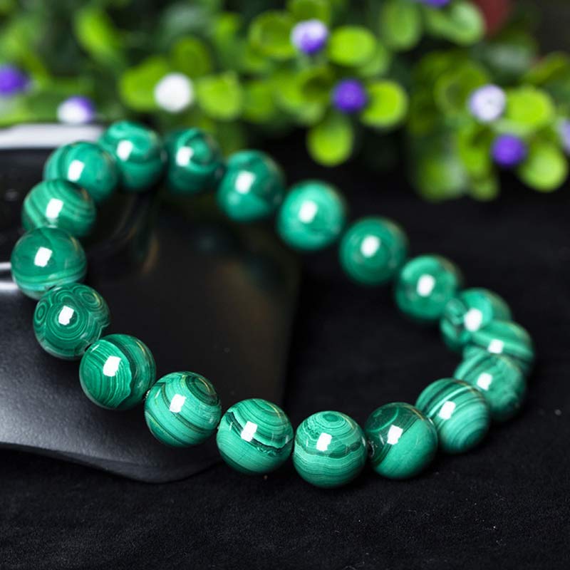 Karma Stone Natural Malachite Protection Calmness Bracelet