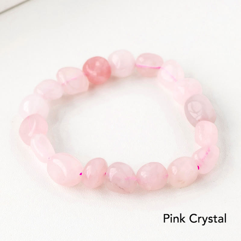 Karma Stone Natural Irregular Shape Crystal Stone Spiritual Awareness Bracelet