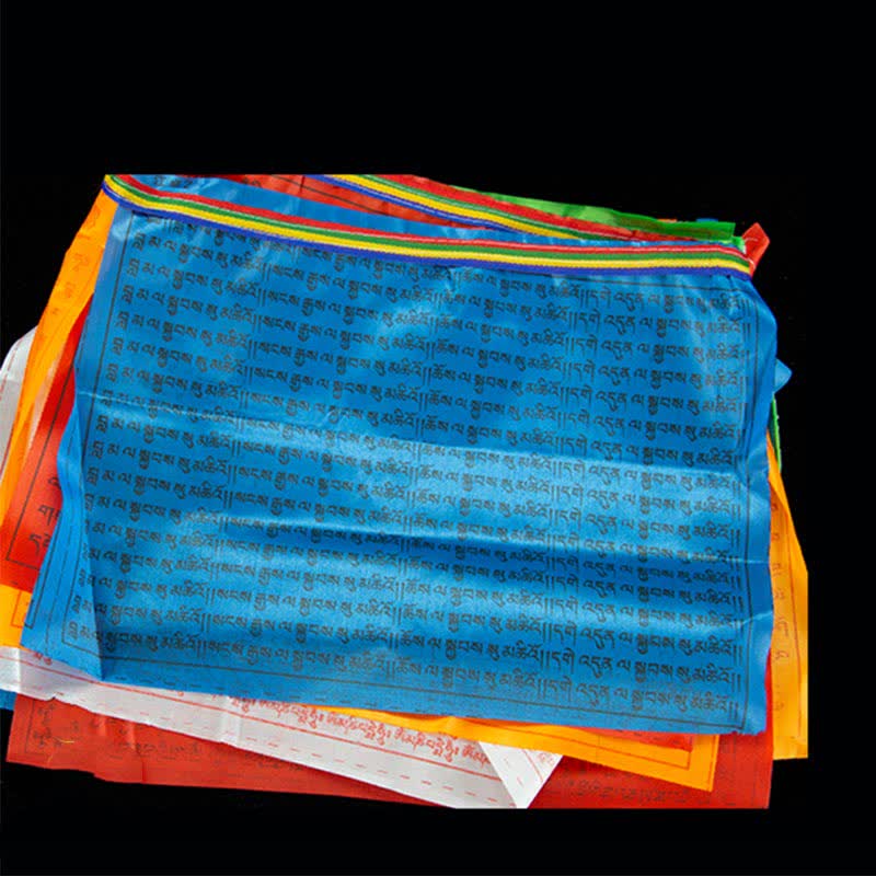 Karma Stone Tibetan 5 Colors Windhorse Blessing Outdoor 20 Pcs Prayer Flag