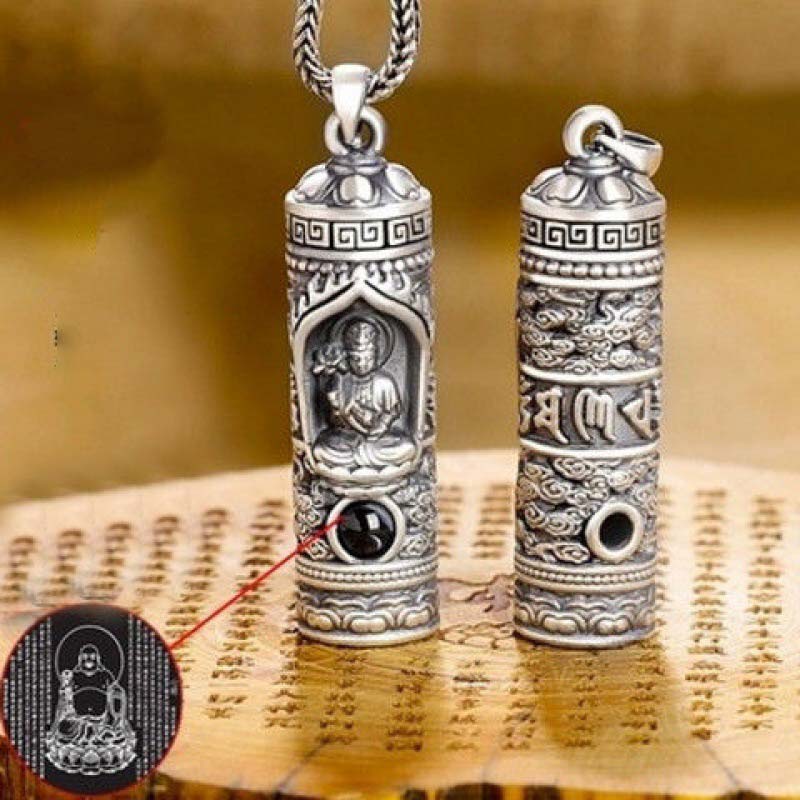 Karma Stone Chinese Zodiac Natal Buddha Projection Prosperity Necklace Pendant