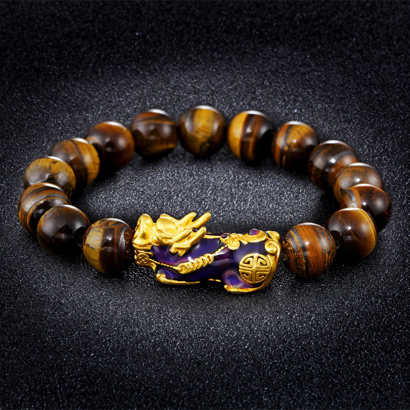 Karma Stone  Tibetan Handcrafted Tiger Eye Feng Shui Bracelet