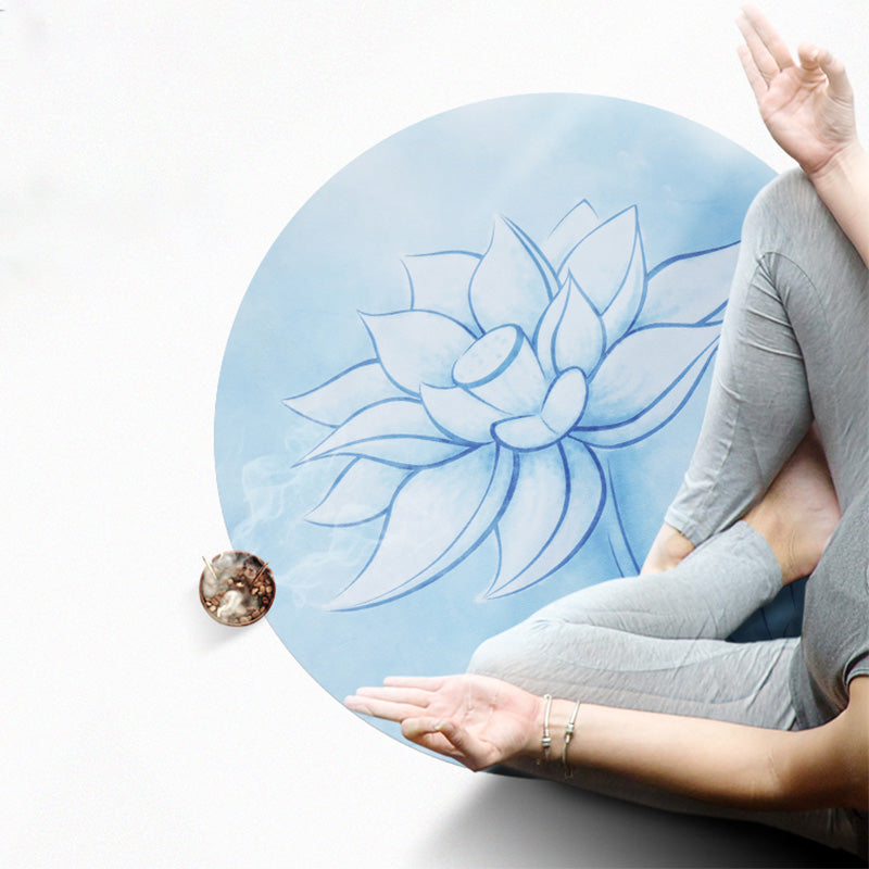 Karma Stone Lotus Mandala Pattern Foldable Yoga Meditation Seat Mat Home Decoration
