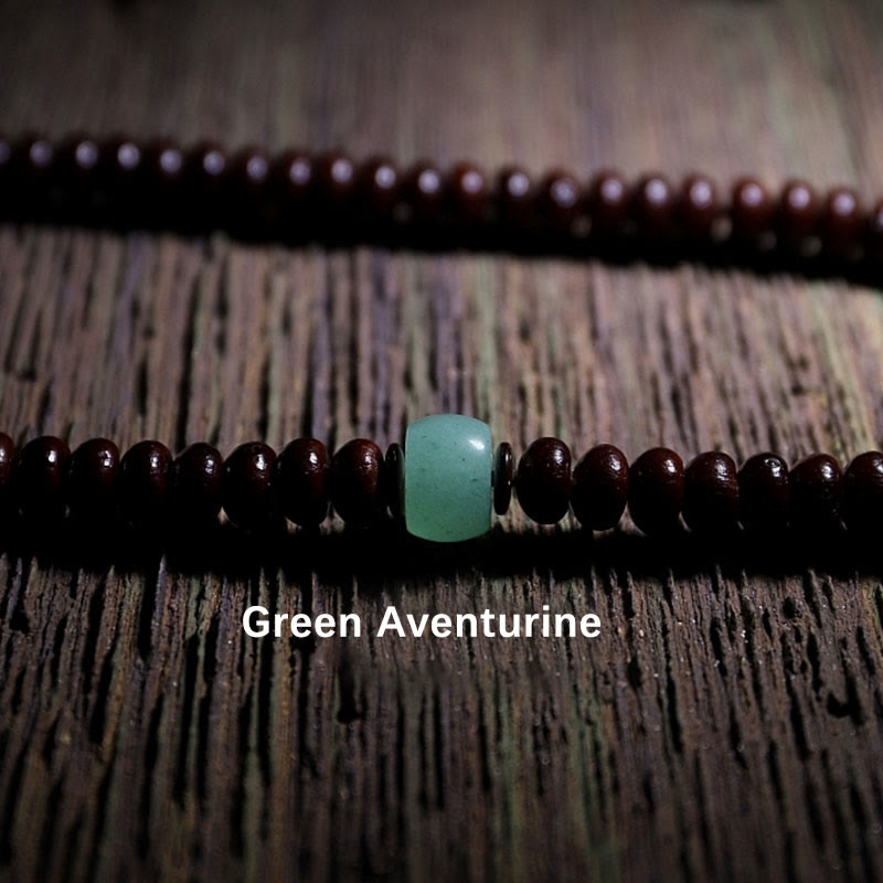 Karma Stone Natural Tibet 108 Mala Beads Purple Bodhi Seed Three-eyed Dzi Bead Copper Dorje Harmony Bracelet