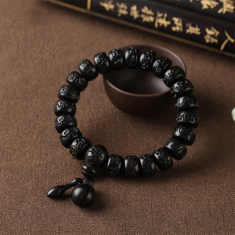 Karma Stone Tibetan Lightning Strike Wood Protection Bracelet