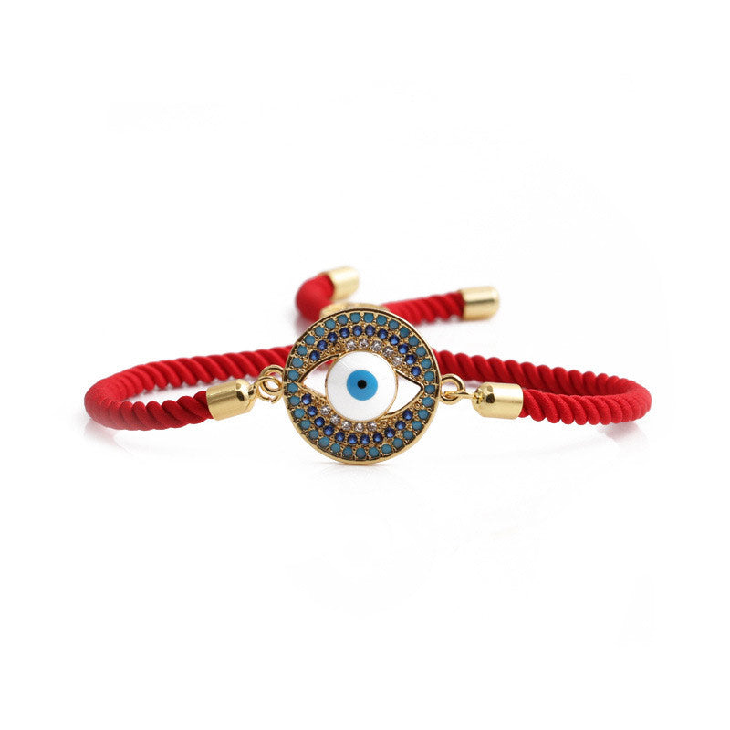 Karma Stone Evil Eye Red String Protection Bracelet