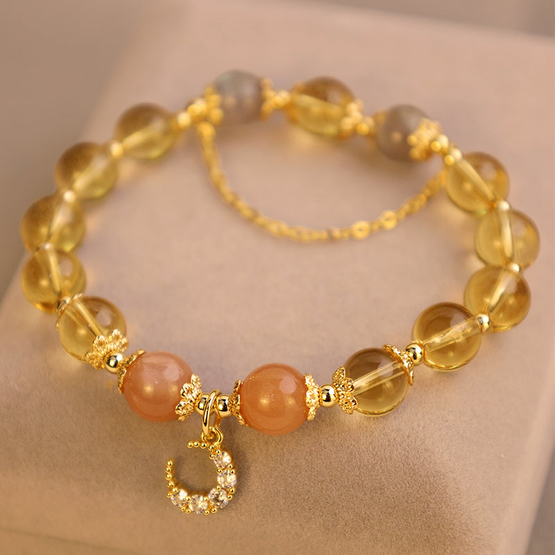 Karma Stone Blessed Moon Citrine Abundant Energy Bracelet