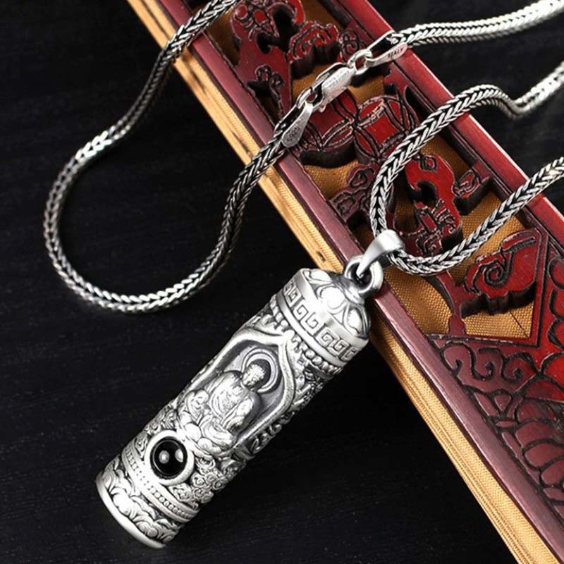 Karma Stone Chinese Zodiac Natal Buddha Projection Prosperity Necklace Pendant