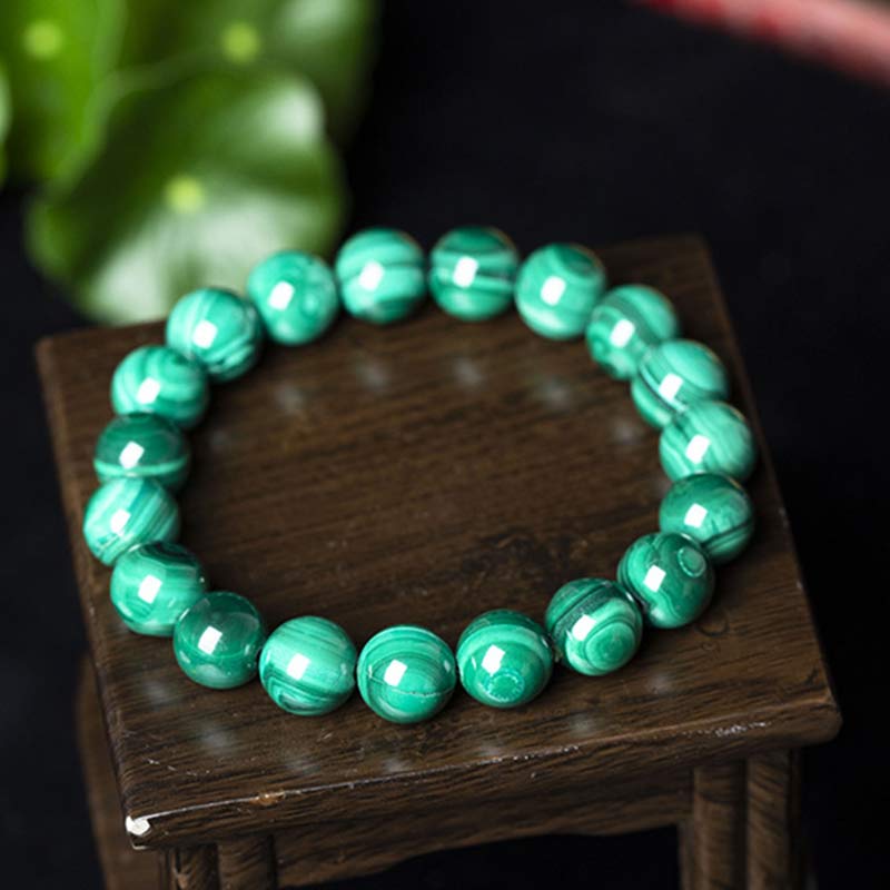 Karma Stone Natural Malachite Protection Calmness Bracelet