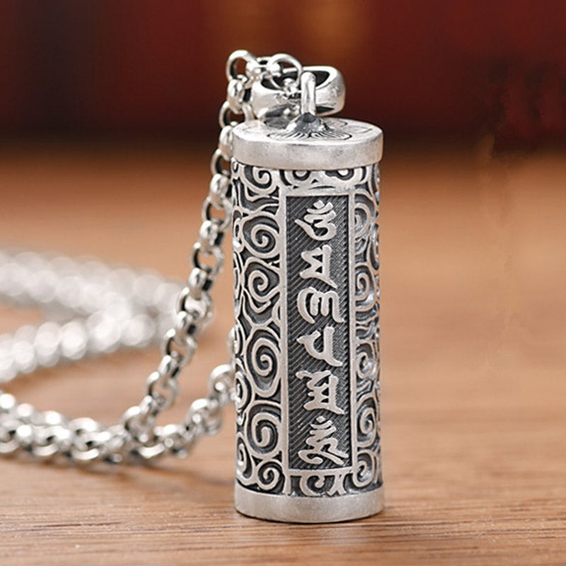 Karma Stone Six True Words Protection Necklace Pendant