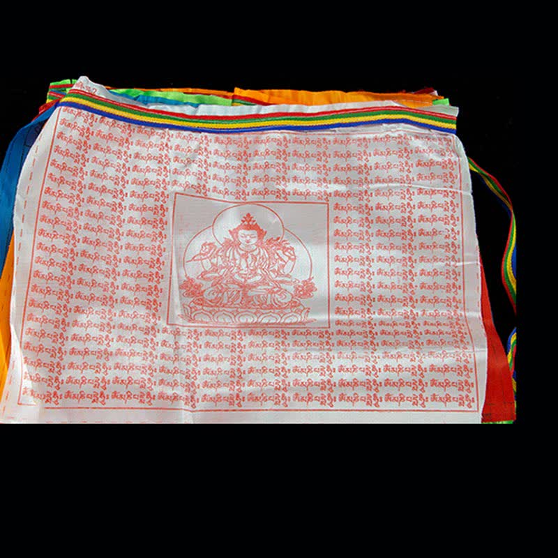 Karma Stone Tibetan 5 Colors Windhorse Blessing Outdoor 20 Pcs Prayer Flag
