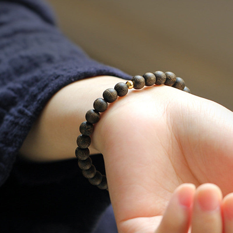 Karma Stone Agarwood Jade Strength Calm Bracelet