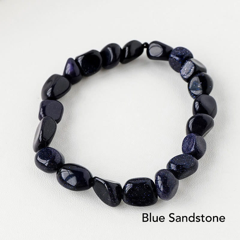 Karma Stone Natural Irregular Shape Crystal Stone Spiritual Awareness Bracelet