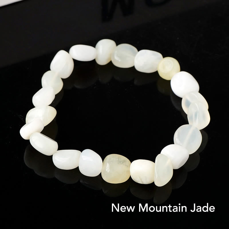 Karma Stone Natural Irregular Shape Crystal Stone Spiritual Awareness Bracelet