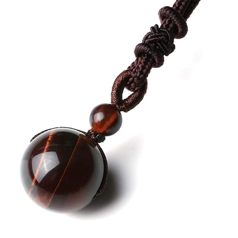 Karma Stone Tibetan Tiger's Eye Protection Necklace