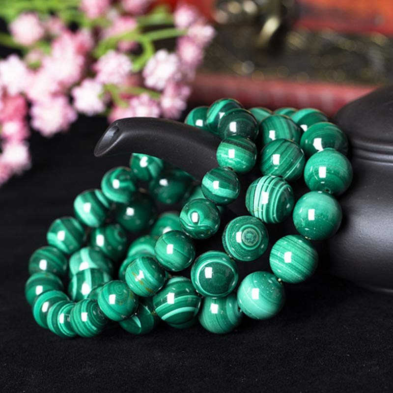 Karma Stone Natural Malachite Protection Calmness Bracelet