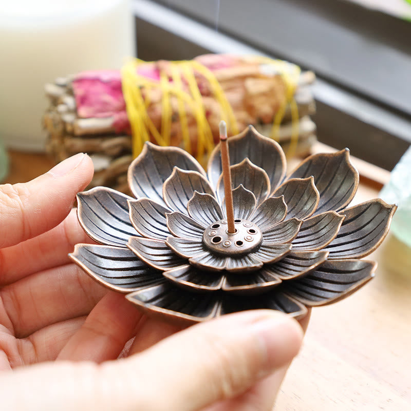 Karma Stone Creative Six-hole Lotus Incense Burner
