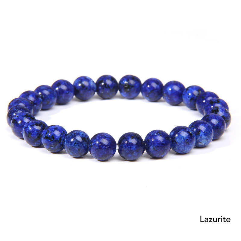 Karma Stone Natural Agate Stone Crystal Balance Beaded Bracelet
