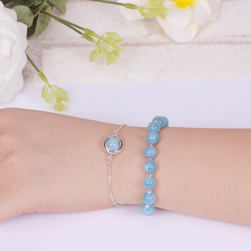 Karma Stone Sun Stone Strawberry Quartz Crystal Positive Bracelet