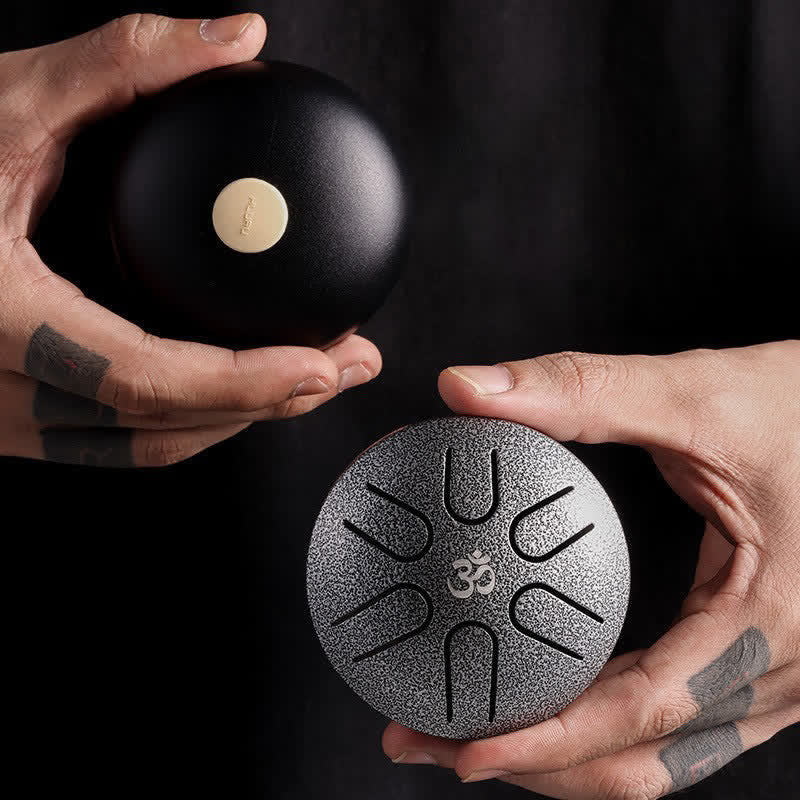 Karma Stone Mini Steel Tongue Drum 3 Inch Sound Healing Drum Kit