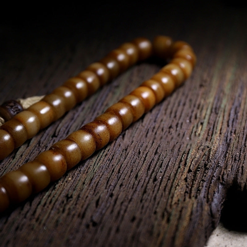 Karma Stone Tibetan Yak Bone Bracelet Balance Power Wristband
