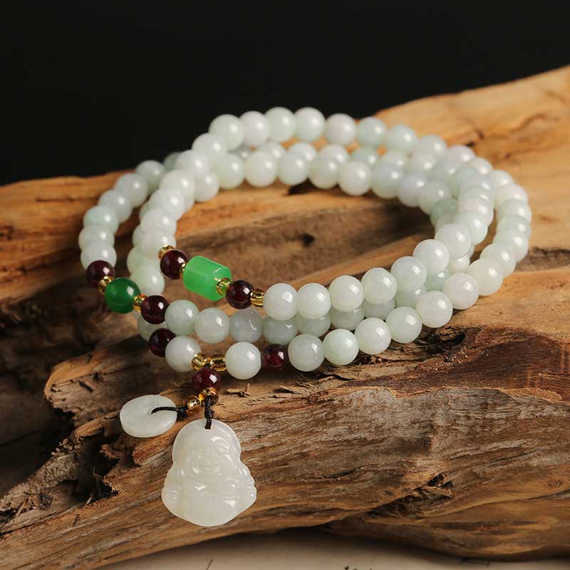 Karma Stone Natural Jade Pixiu Buddha Abundance Bracelet