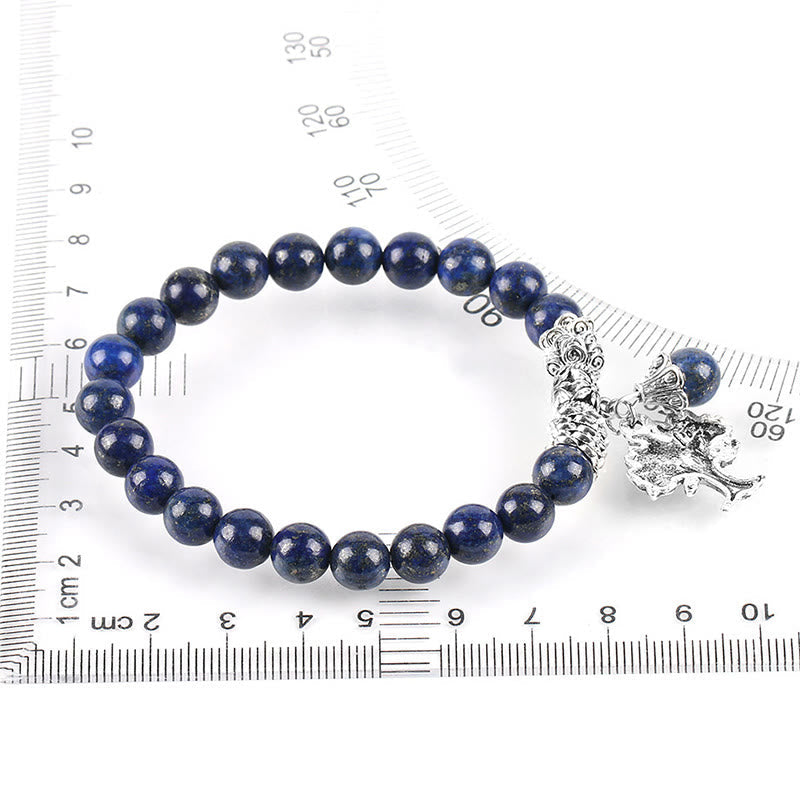 Karma Stone Natural Gemstone Tree of Life Lucky Charm Stretch Bracelet