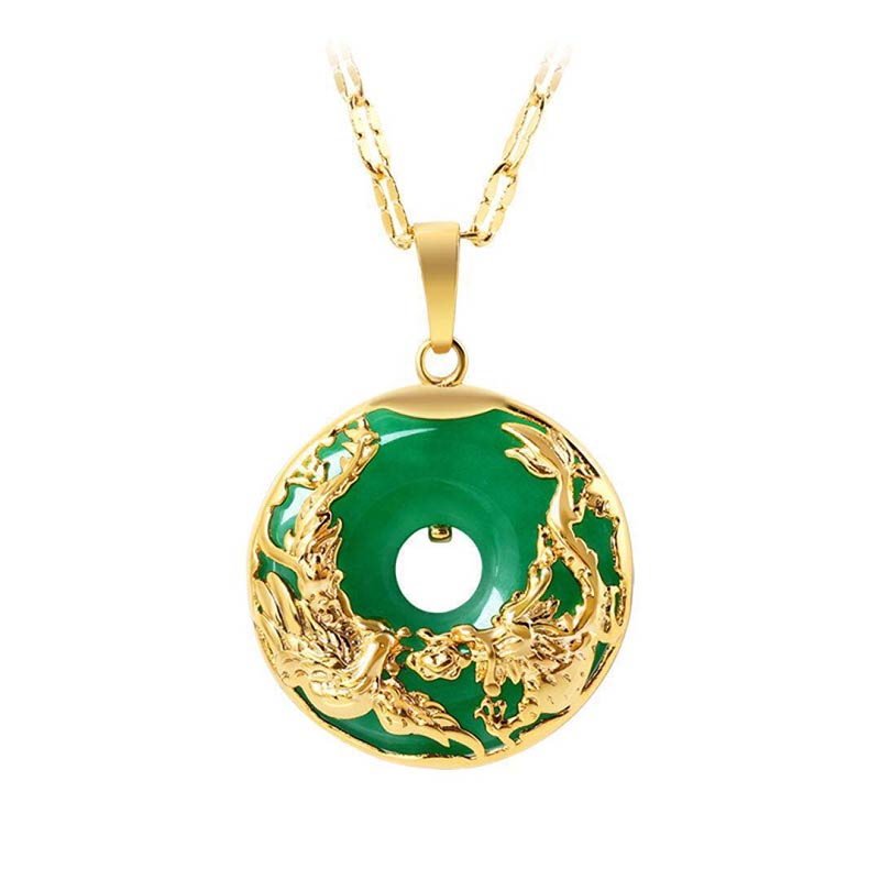 Karma Stone Natural Jade Prosperity Necklace