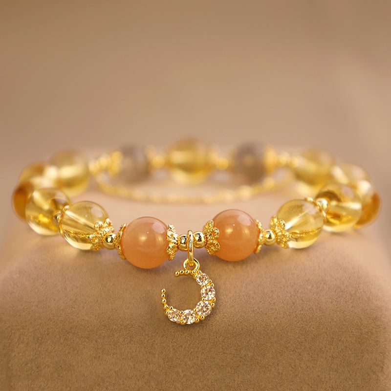 Karma Stone Blessed Moon Citrine Abundant Energy Bracelet